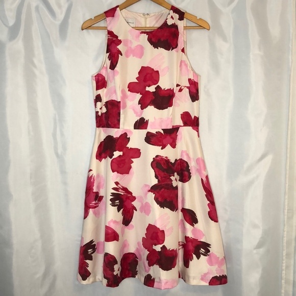 Donna Morgan Women’s Casual Ivory/Floral Dress Size 8 - Picture 1 of 15